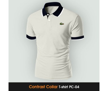 Contrast Collar T-shirt PC-04